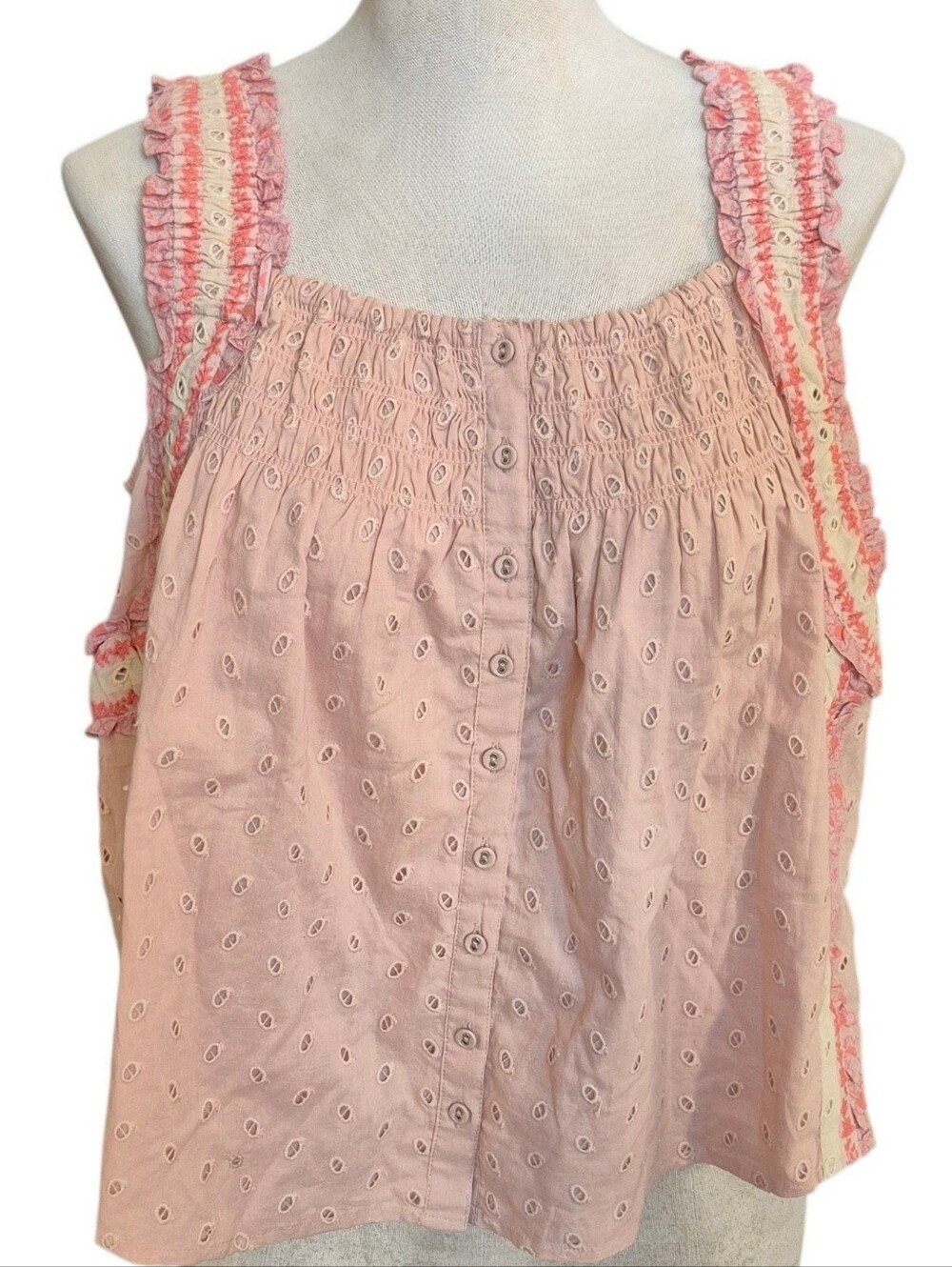 NWT House Of Harlow Old Rose Size M Cotton Top